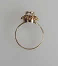 Antieke gouden ring met diamant